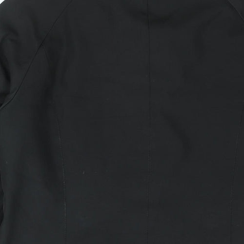 Andrew Marc Womens Black Pea Coat Coat Size S Button