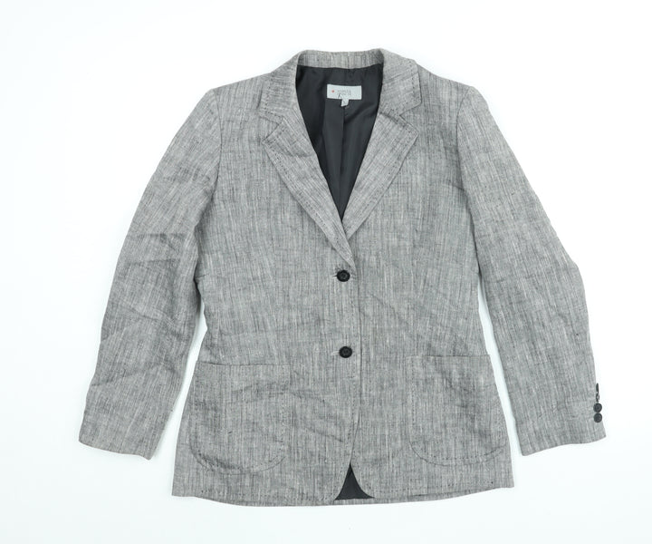 Marks and Spencer Womens Grey Jacket Blazer Size 14 Button