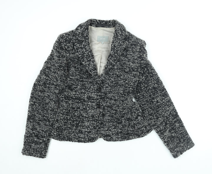 Per Una Womens Black Jacket Size 12 Button