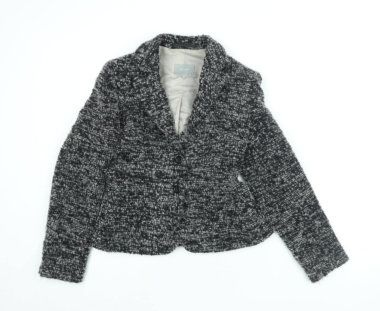 Per Una Womens Black Jacket Size 12 Button