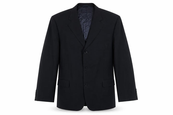 ROY ROBSON Mens Blue Polyester Jacket Suit Jacket Size 46 Regular