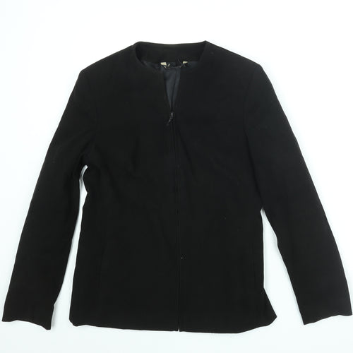 BHS Womens Black Jacket Size 10 Zip