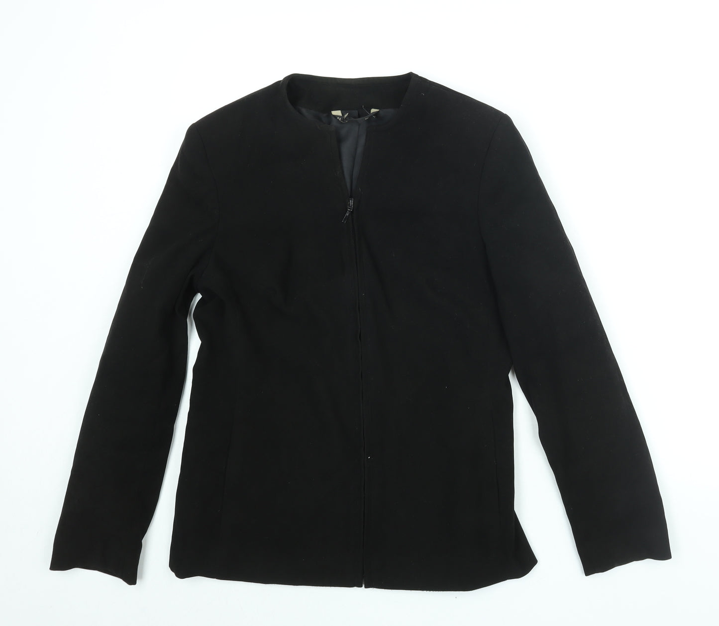 BHS Womens Black Jacket Size 10 Zip
