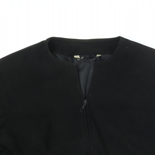 BHS Womens Black Jacket Size 10 Zip