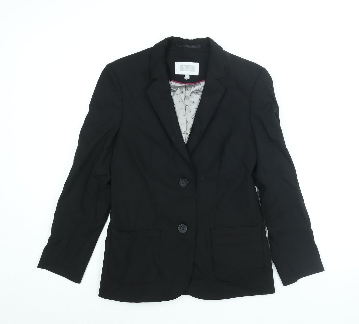 NEXT Womens Black Wool Jacket Suit Jacket Size 8