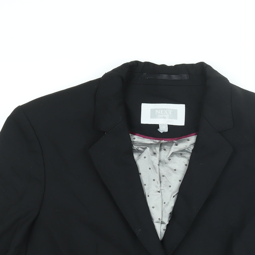 NEXT Womens Black Wool Jacket Suit Jacket Size 8