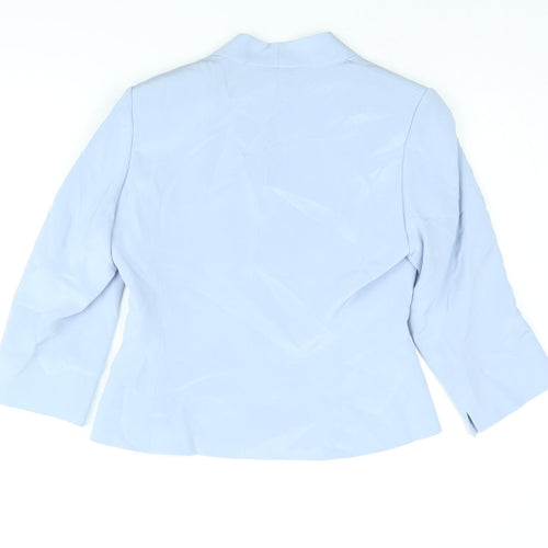 Country Casuals Womens Blue Jacket Size 10 Hook & Eye