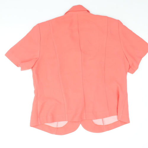 Studio I Womens Pink Jacket Size 18 Button - Vintage