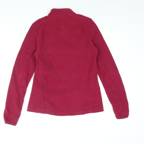 Quechua Womens Pink Polyester Pullover Sweatshirt Size S Zip - Logo