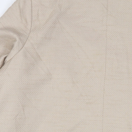 Classic Womens Beige Overcoat Coat Size 22 Button
