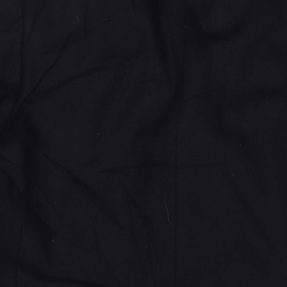 Jeff Banks Mens Black Overcoat Coat Size XL Button