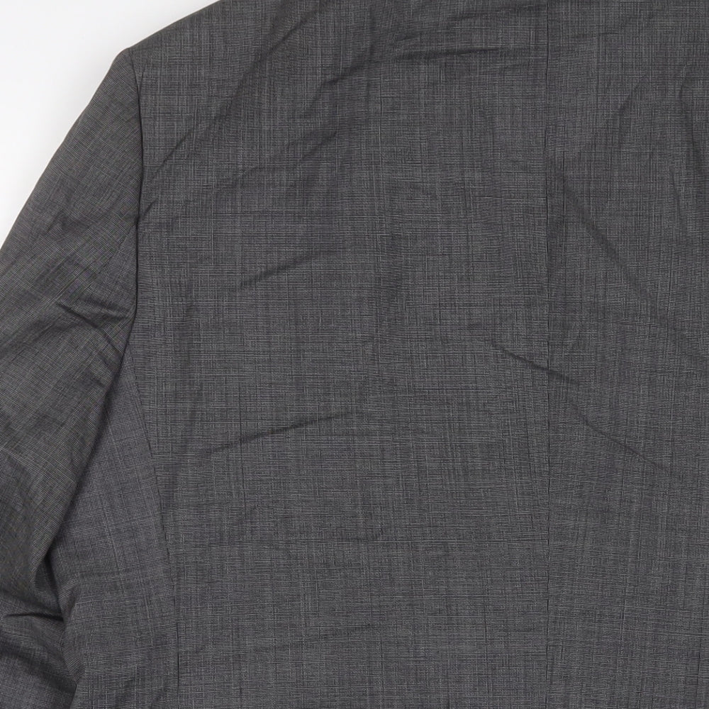 Daniel Hechter Mens Grey Wool Jacket Suit Jacket Size 42 Regular