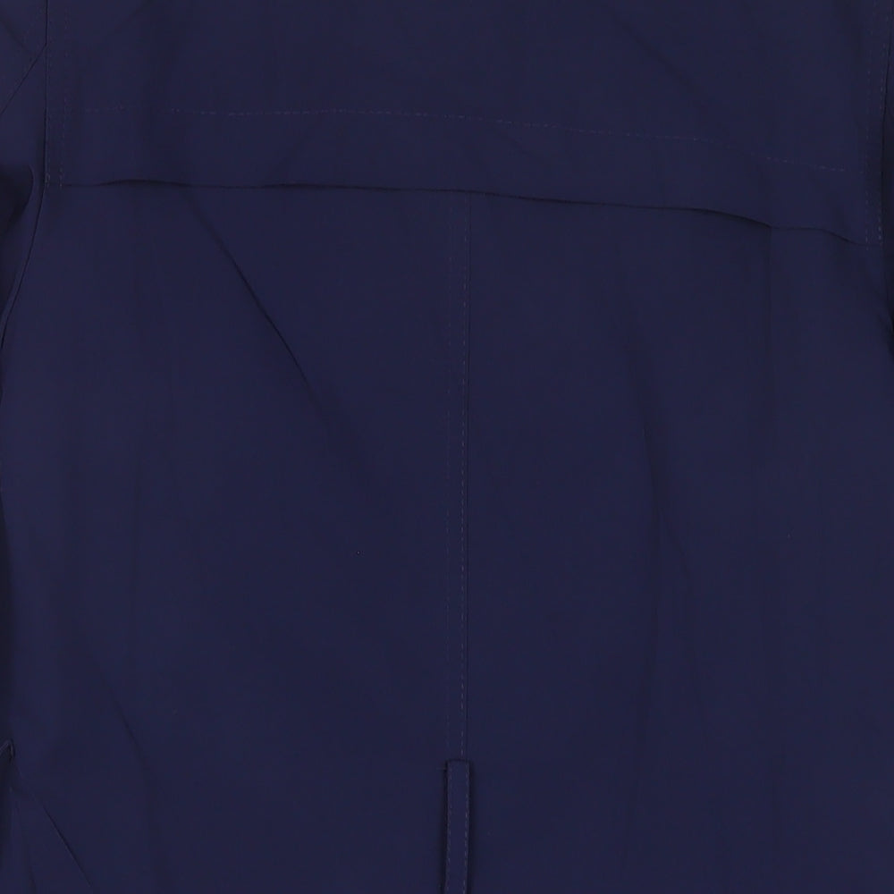 Marks and Spencer Womens Blue Overcoat Coat Size 8 Button