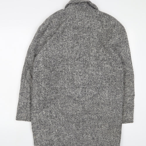 Topshop Womens Grey Jacket Coat Size 8 Zip