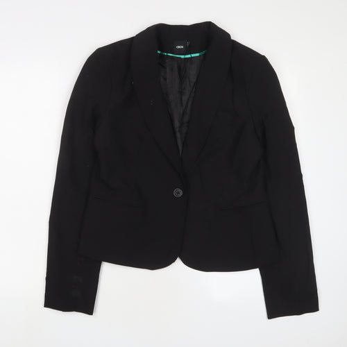ASOS Womens Black Jacket Blazer Size 12 Button