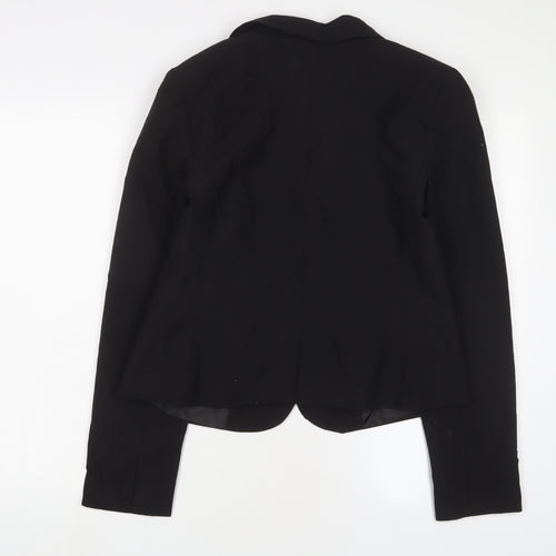 ASOS Womens Black Jacket Blazer Size 12 Button