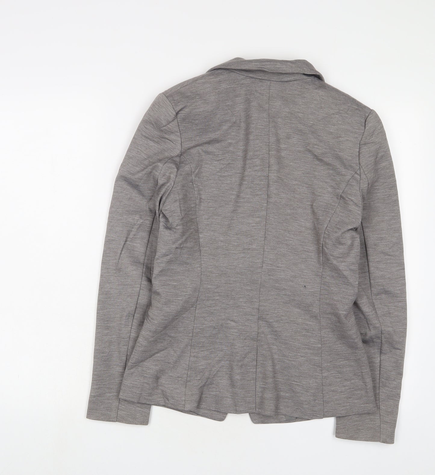 H&M Womens Grey Jacket Blazer Size 8 Button