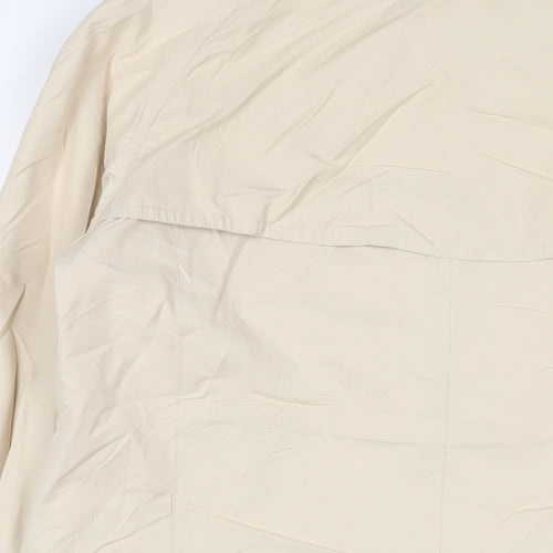 Fuchs Schmitt Womens Beige Overcoat Coat Size 16 Button