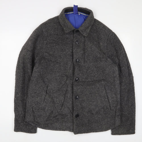 John Lewis Mens Grey Jacket Size L Button