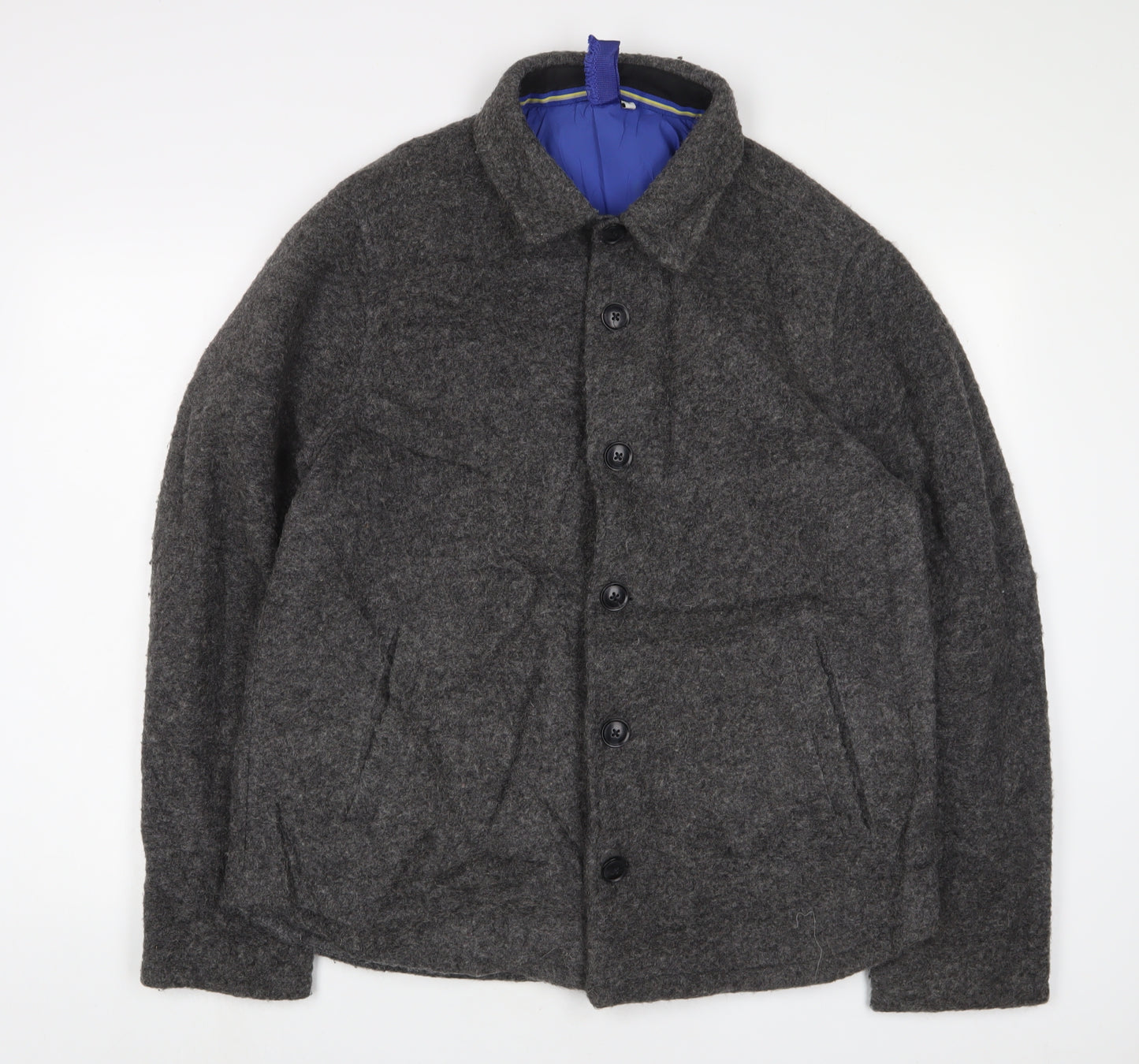 John Lewis Mens Grey Jacket Size L Button