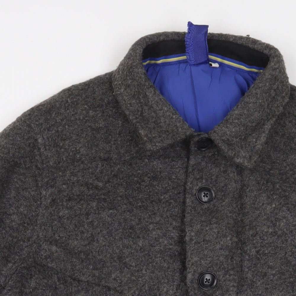 John Lewis Mens Grey Jacket Size L Button