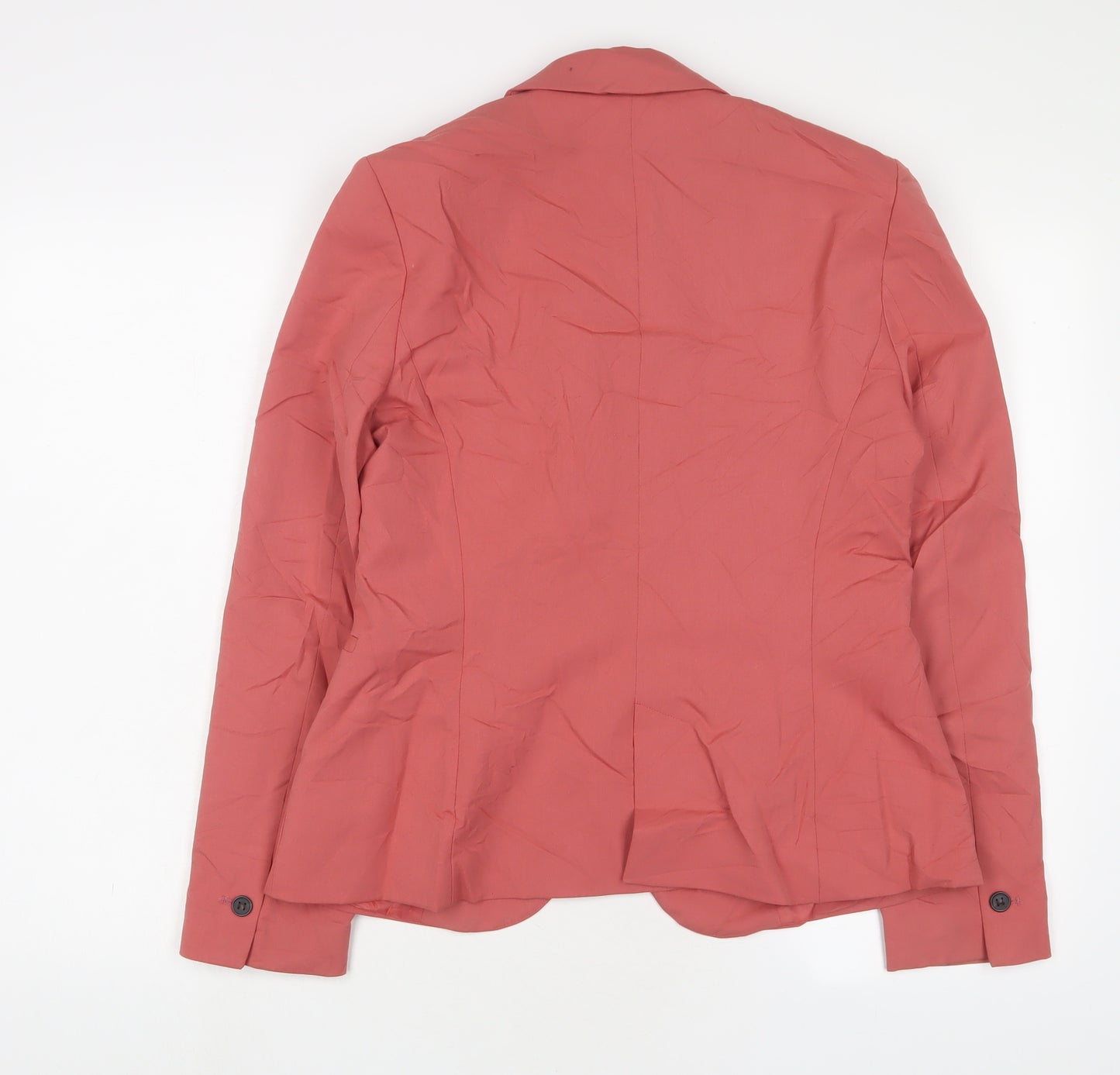 Zara Womens Pink Jacket Blazer Size 10 Button