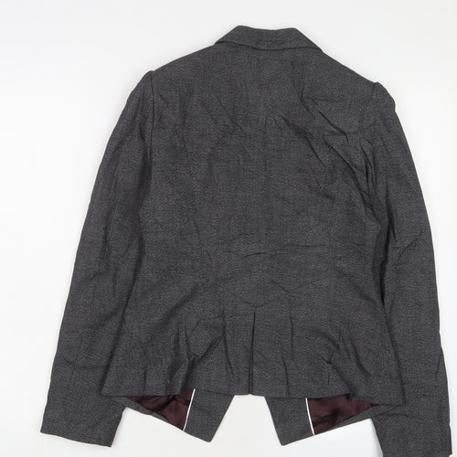 NEXT Womens Grey Jacket Blazer Size 10 Button