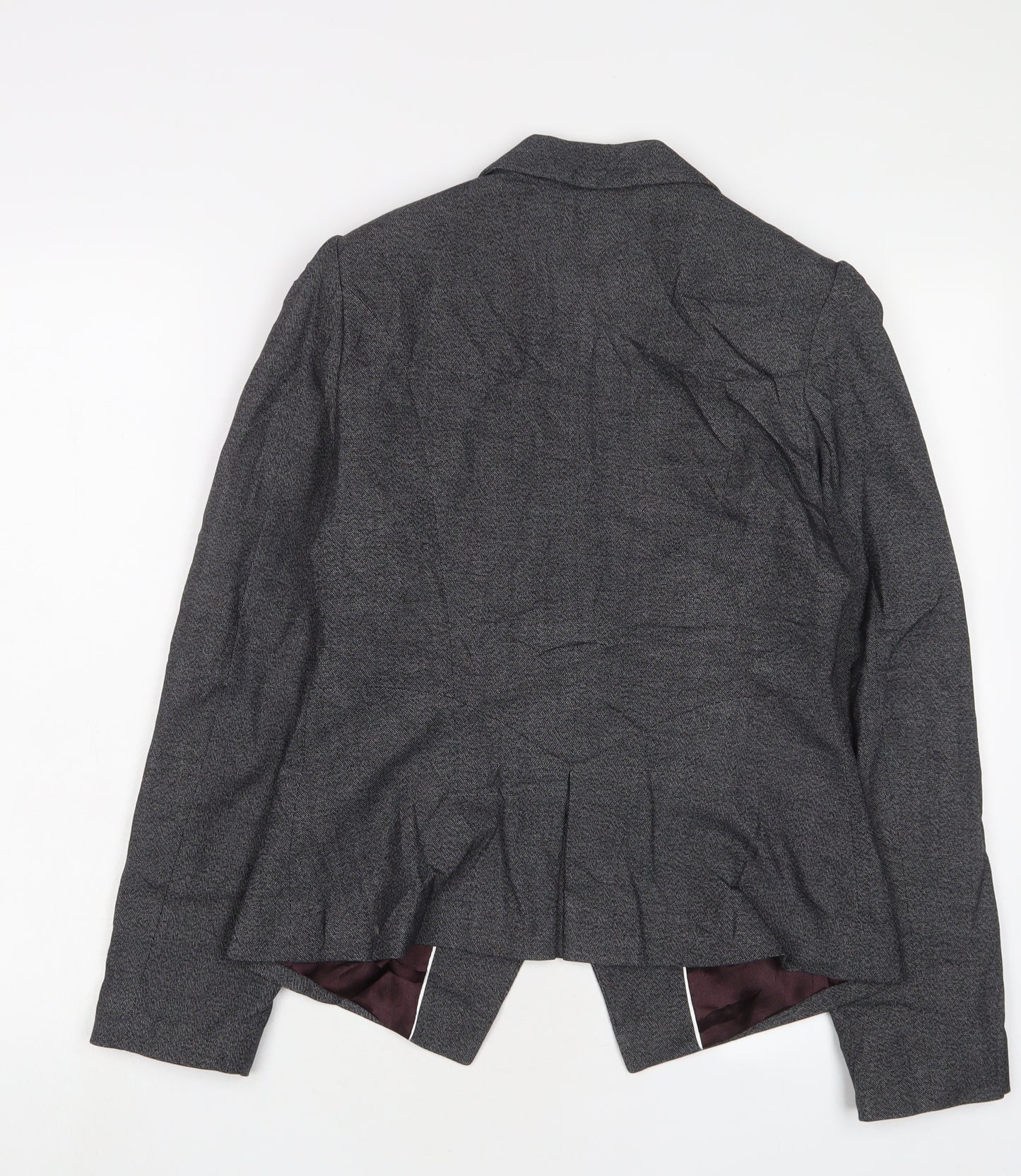 NEXT Womens Grey Jacket Blazer Size 10 Button