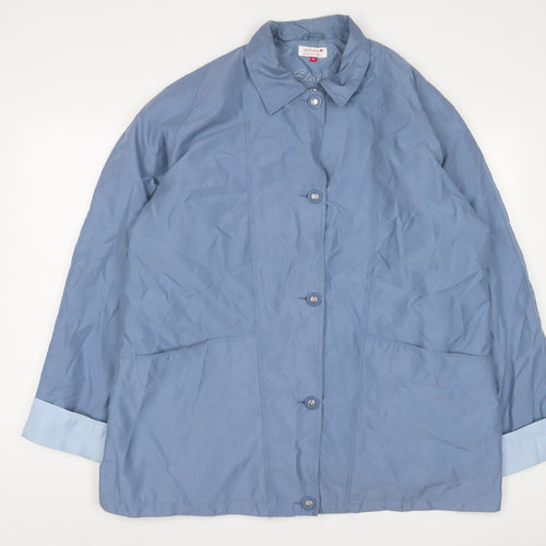 STATURE Womens Blue Jacket Size 18 Zip