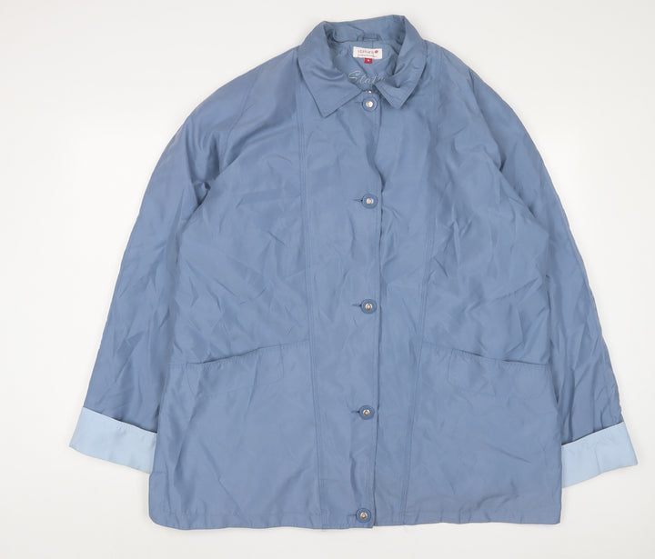 STATURE Womens Blue Jacket Size 18 Zip