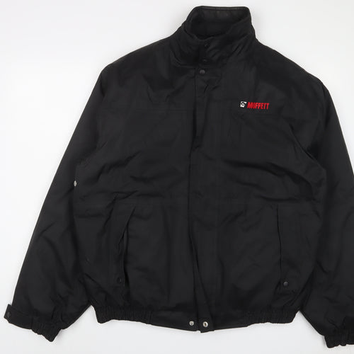 Result Mens Black Jacket Size XL Zip - Embroidered