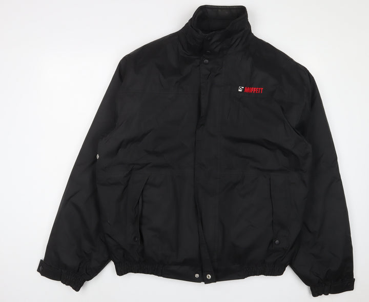 Result Mens Black Jacket Size XL Zip - Embroidered