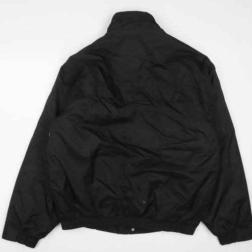 Result Mens Black Jacket Size XL Zip - Embroidered