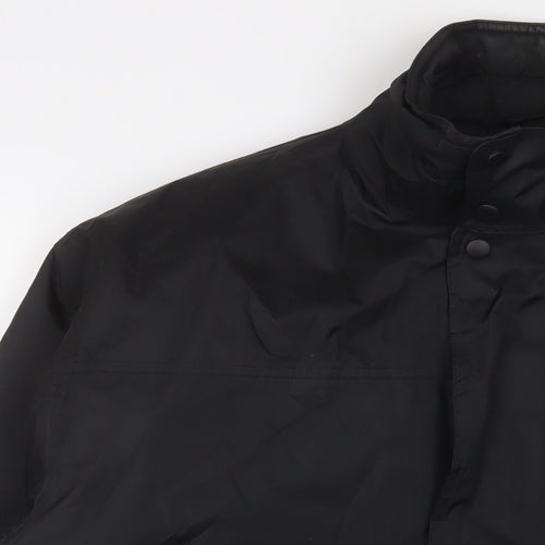 Result Mens Black Jacket Size XL Zip - Embroidered