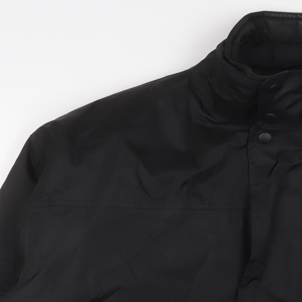 Result Mens Black Jacket Size XL Zip - Embroidered