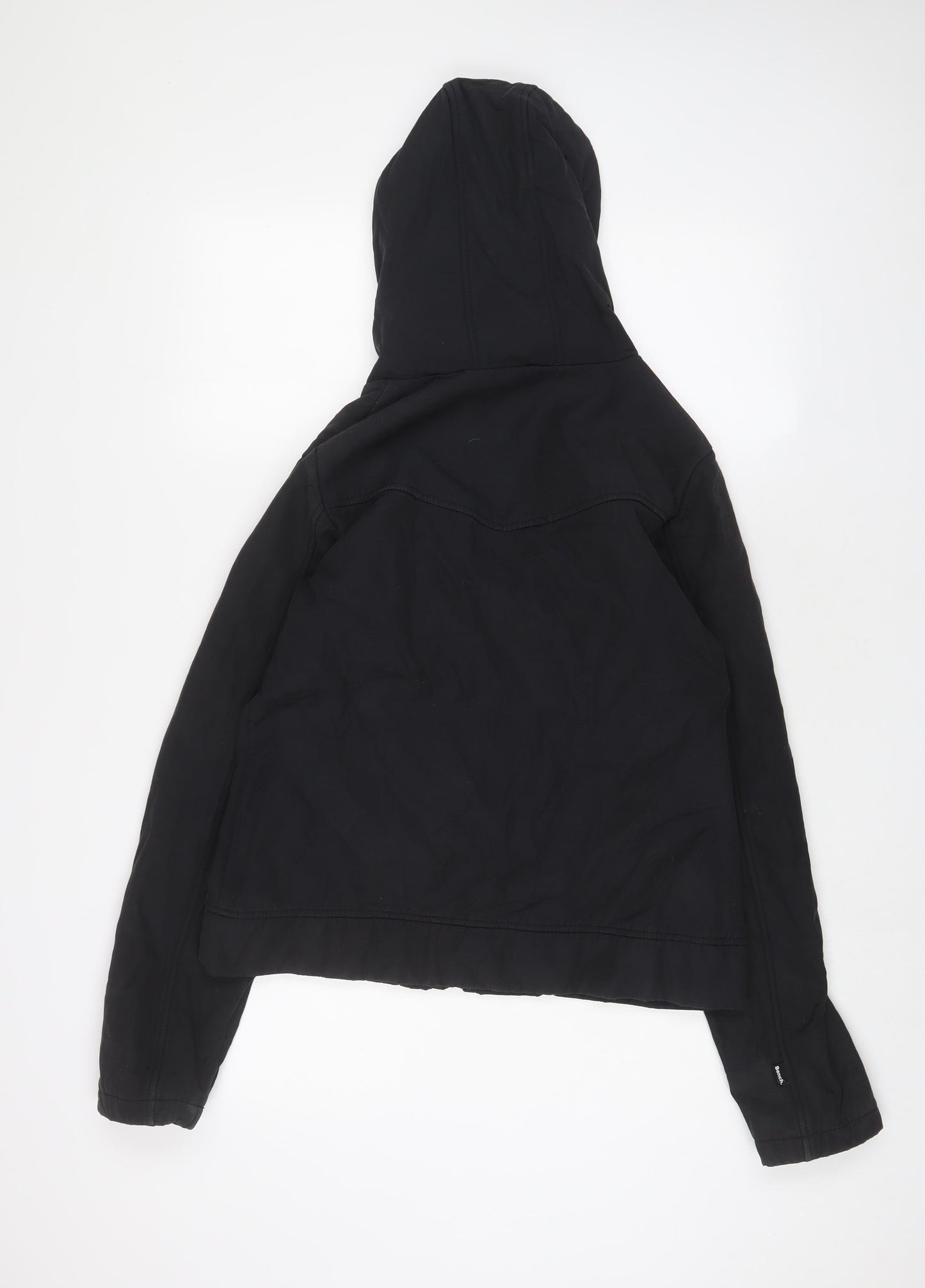 Bench Womens Black Jacket Size L Zip - Logo