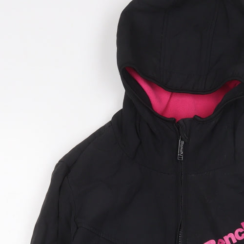 Bench Womens Black Jacket Size L Zip - Logo