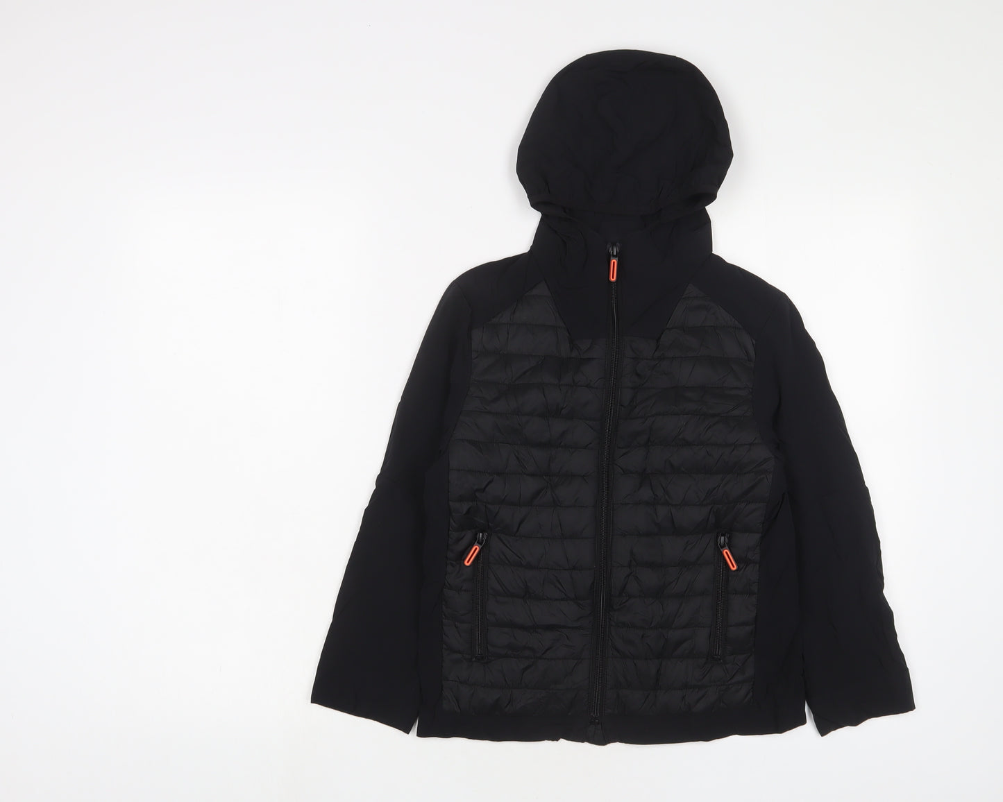 Zara Boys Black Jacket Size 8 Years Zip
