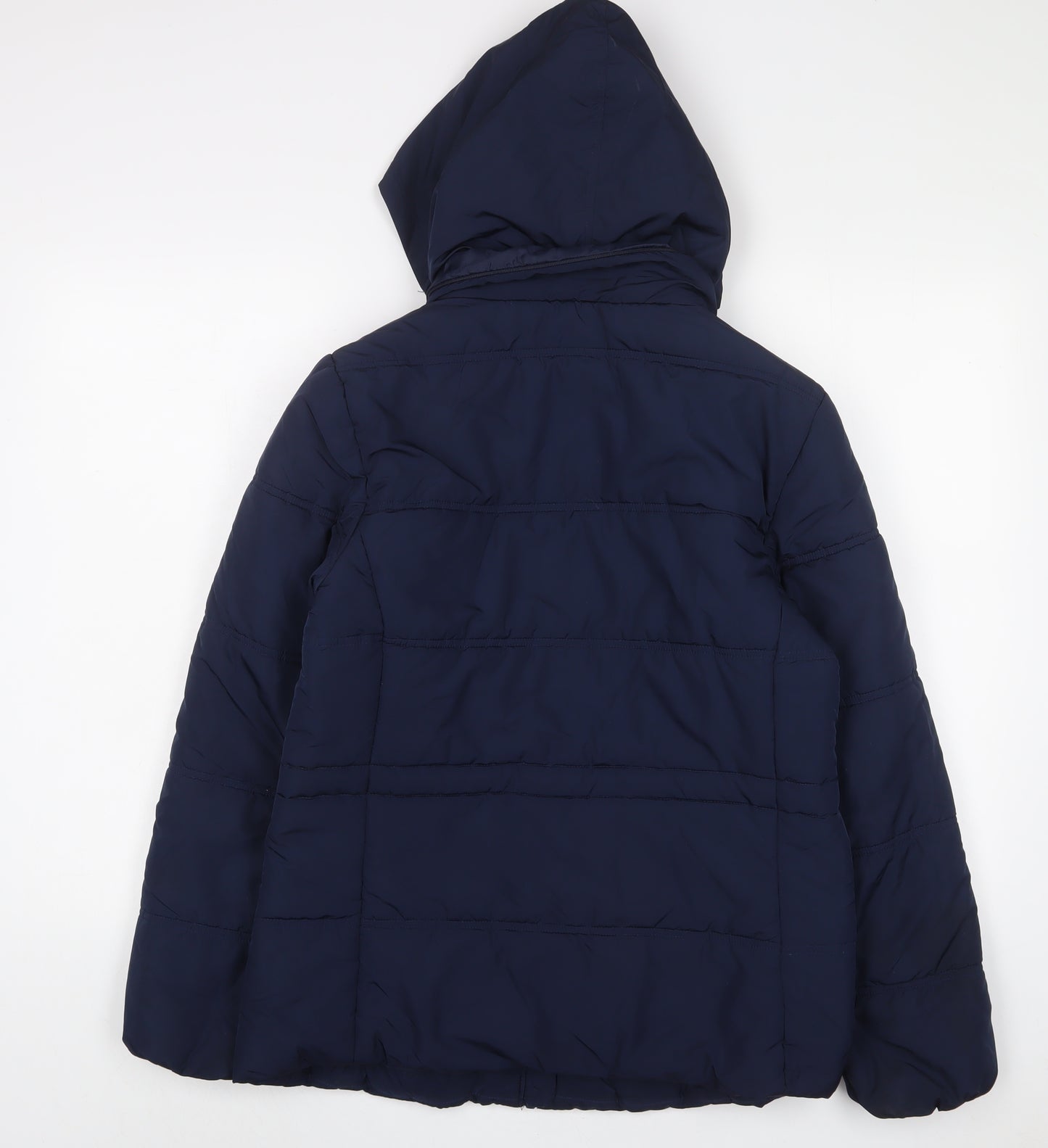 Marks and Spencer Womens Blue Jacket Coat Size 12 Zip