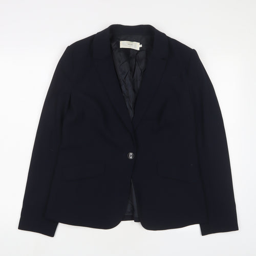 John Lewis Womens Blue Jacket Blazer Size 12 Button