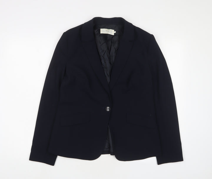 John Lewis Womens Blue Jacket Blazer Size 12 Button