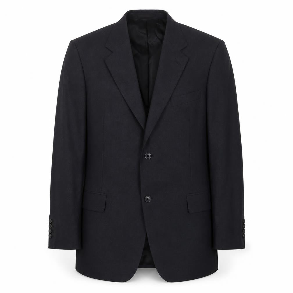 Front view of Anitch Collection men’s grey wool jacket suit jacket, size 42, regular