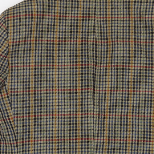 Chatsworth Mens Multicoloured Plaid Wool Jacket Suit Jacket Size 40 Regular