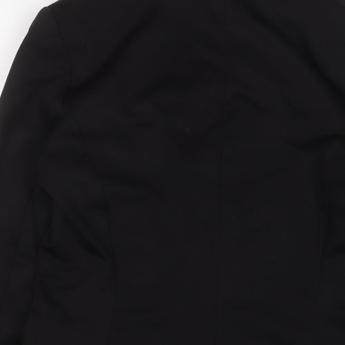 H&M Womens Black Jacket Blazer Size 12 Button