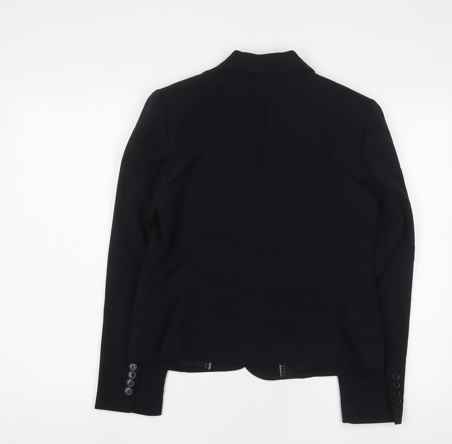 Marks and Spencer Womens Black Jacket Blazer Size 12 Button