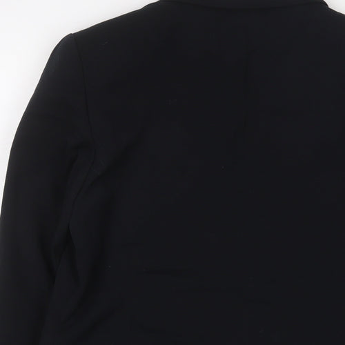 Marks and Spencer Womens Black Jacket Blazer Size 12 Button