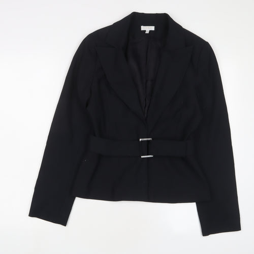 Kookai Womens Black Jacket Blazer Size 12 Button