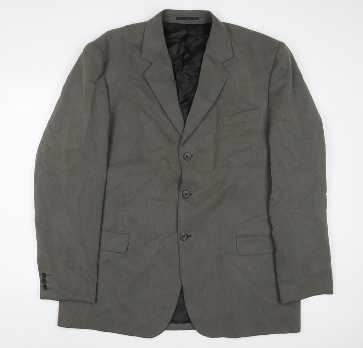 Principles Mens Green Polyester Jacket Suit Jacket Size 46 Regular