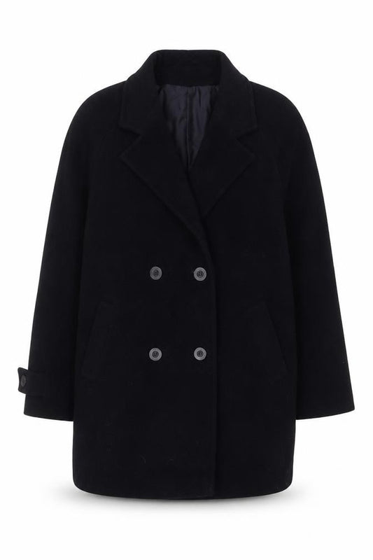 Front view of First Avenue women’s blue jacket, size UK 16, button