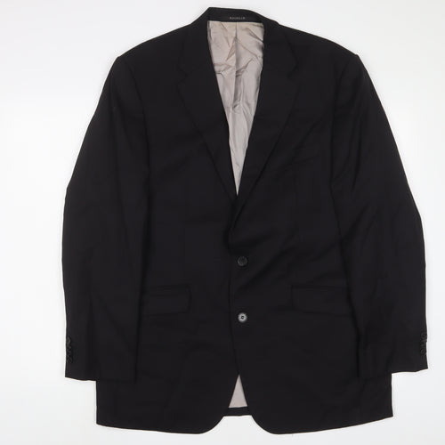 Baumler Mens Black Wool Jacket Suit Jacket Size 42 Regular